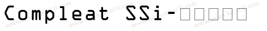 Compleat SSi字体转换